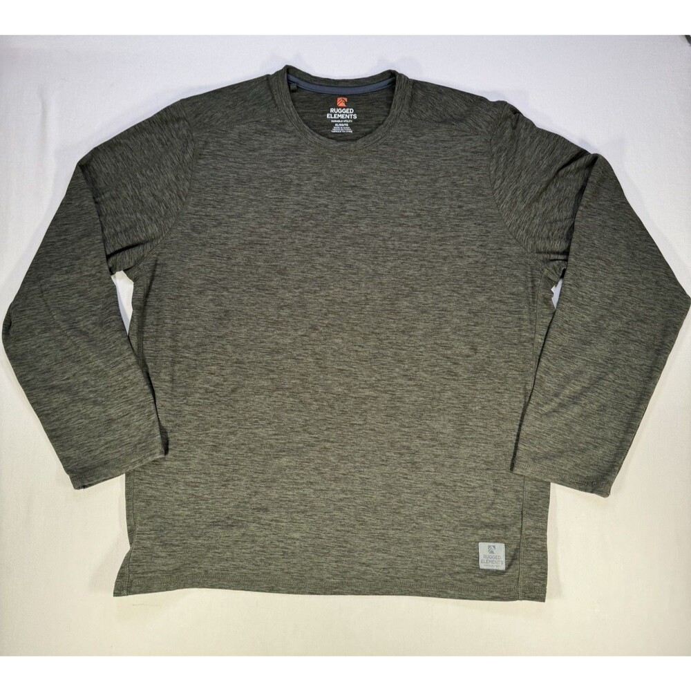 Rugged Elements Gray Long Sleeve Shirt Men’s XL Tall Performance Utility